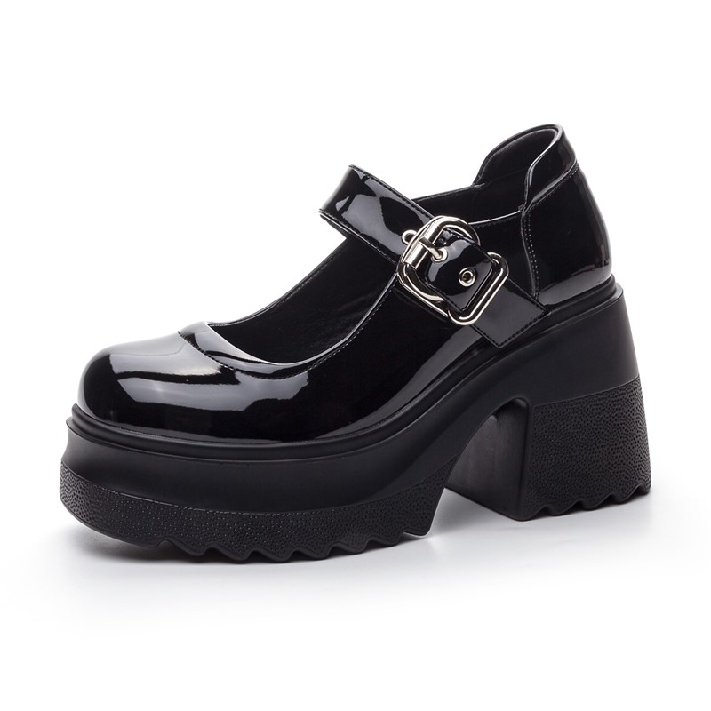 AIYUQI Women's Lolita Shoes Genuine Leather 2024 New High Heels Mary Jane Female Platform Pumps School Girls