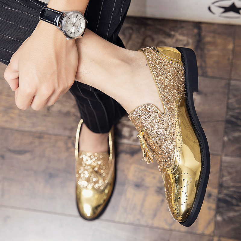 2025 new Golden Spring Men's Leather High Quality Flat Bottom Oxford Fashion Casual Shoes Comfortable Soft Sole Mens loafers 7f46