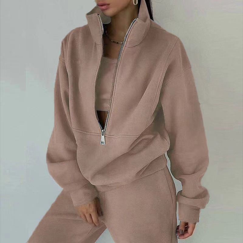 Autumn winter tracksuits women fashion long sleeve cotton tracksuit two pieces sets sweatsuit loose jumpers woman clothes size s-3xl pink green black 