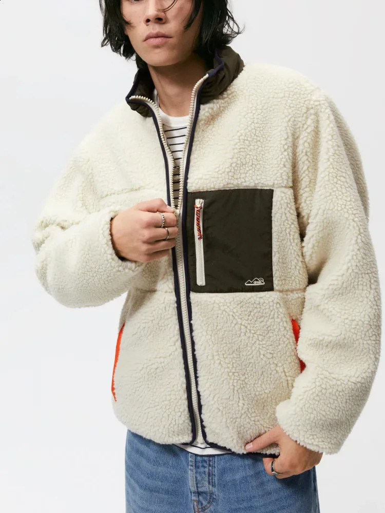 Winter Mens Thick Warm Cashmere Jacket Mens Casual Hooded Oversized Zipper Jacket Mens Top 240830