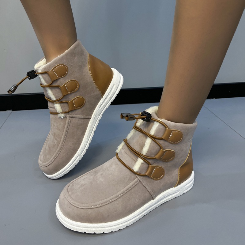 Flats Women Fur Casual Ankle Winter Trend Short Plush Warm Snow Boots Size 43 Cotton Shoes ef7b