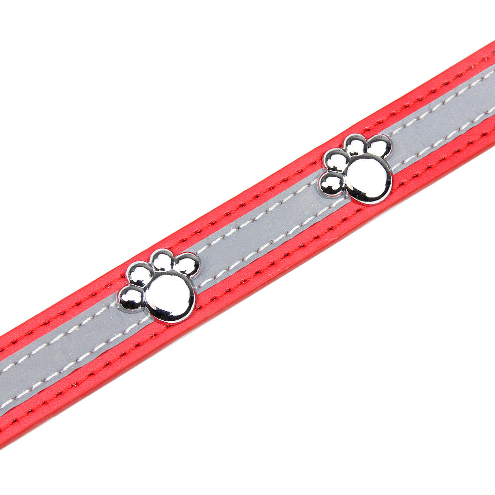 halloween pet PU Leather Reflective Dog Collar with Sturdy Rivets - Safe Nighttime Walking Accessory
