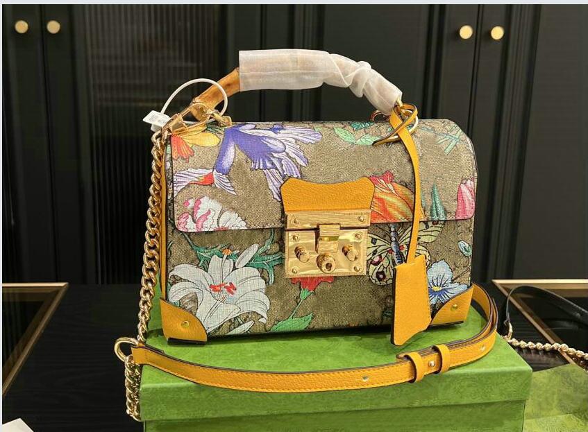 designer Padlock Bag Berry Bamboo Shoulder Bags Key with Leather Holder tote Handbag Cross Body Handle Designers Luxury Purse Chain io