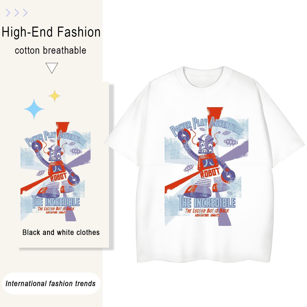 TOP Quality Woman T Shirts 230g Cotton Round Neck Short Sleeve Casual technology Lady T shirt Designer Graphic Clothings