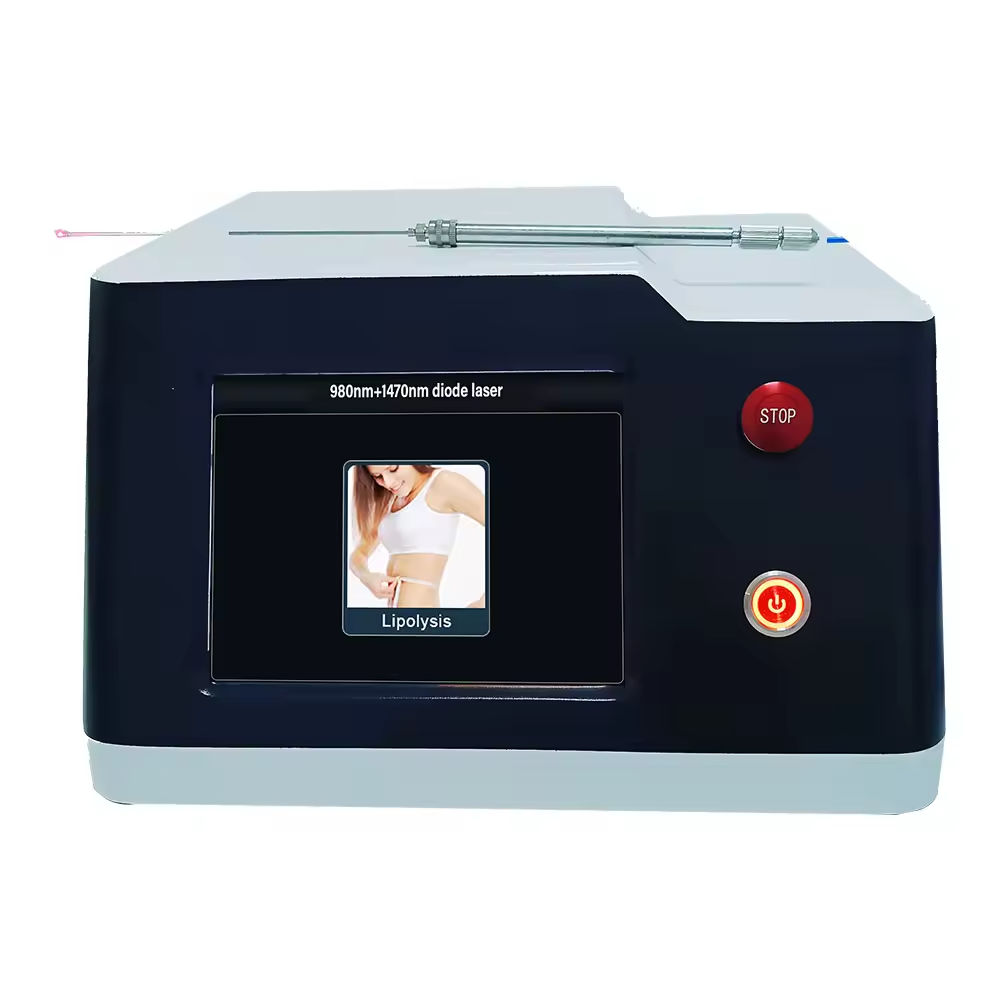 Clinic Use Portable Lipolysis Fat Reduction Diode Laser Double Wavelength 980Nm + 1470Nm Machine For Effective Body Slimming And Body Contour