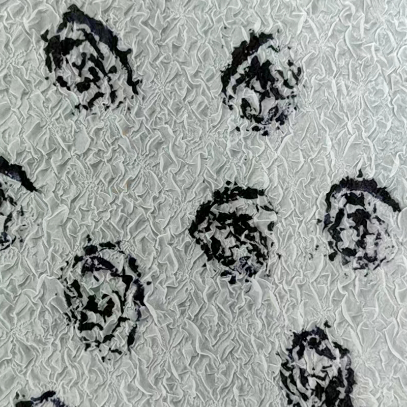Manufacturer's direct supply of all polyester yarn wrinkled fabric printed fabric clothing fabric