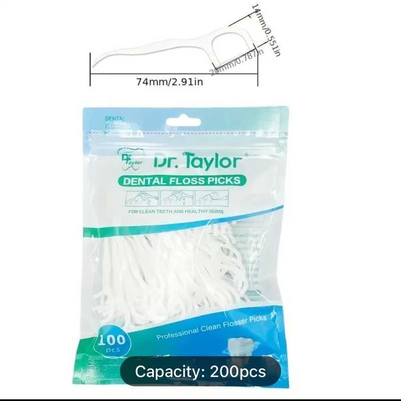 Dr.Taylor 300 Pcs Clean Between Teeth Interdental Brush Toothpicks Floss Picks Oral CareXJ240830