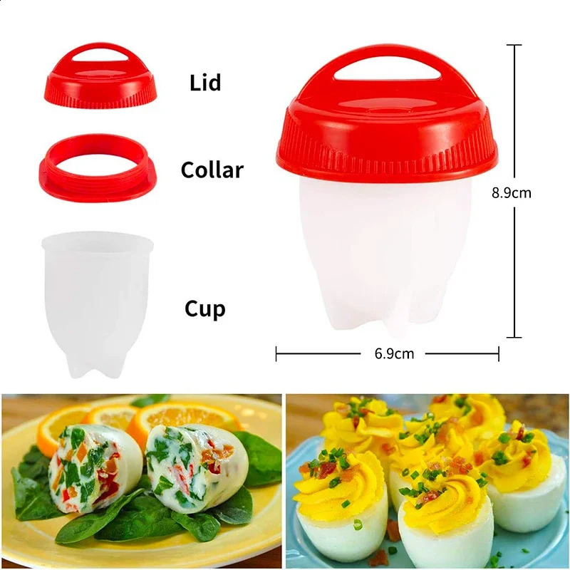 36pcs A Free Silicone Egg Boiler Steamer Nonstick Cook Cups Fast Poacher for Breakfast Kitchen Cooking Tool 240830