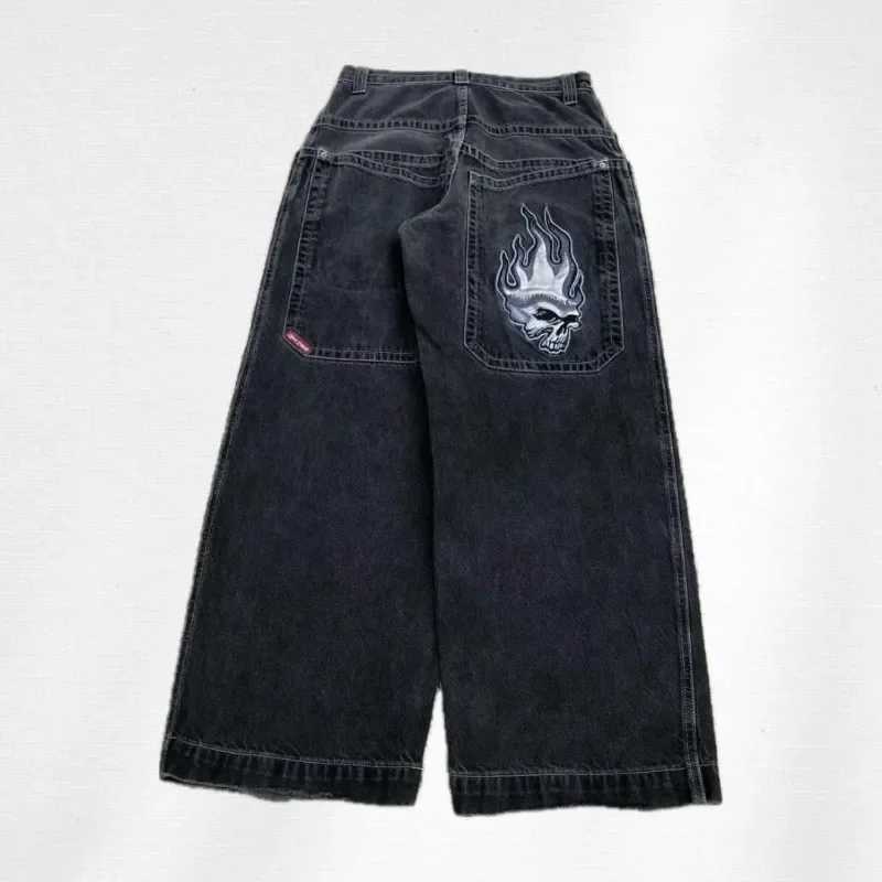 Men's Jeans Y2K Baggy Jeans vintage high quality Embroidered pattern jeans Hip Hop strtwear goth Casual men women Harajuku wide leg jeans Y240830