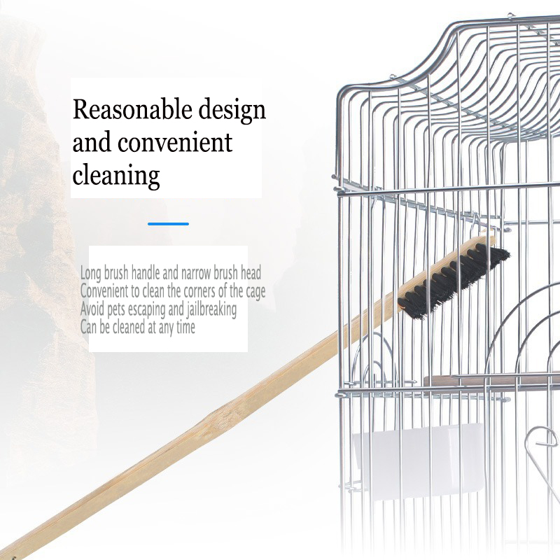 Pet-Cage Cleaning Brush Parrot Thrush Bird Cage Cleaning Brush Rabbit Cage Guinea Pig Cage Cleaning Brush Pet Accessories