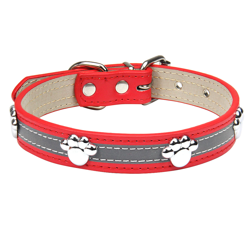 halloween pet Riveted reflective pet collar dog rope dog chain PU leather dog collar pet collar wholesale