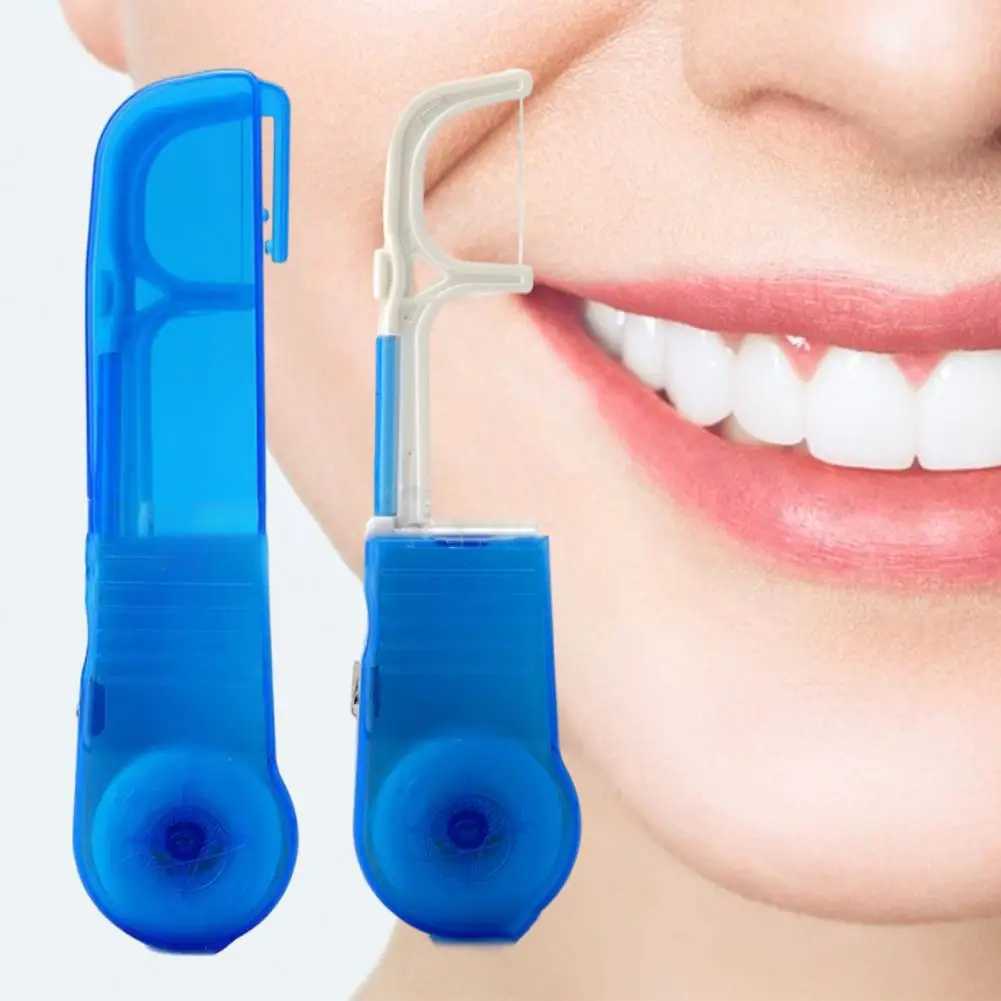 Reduce Gingivitis Risk Compact Dental Floss Pick Holder for HouseholdXJ240830