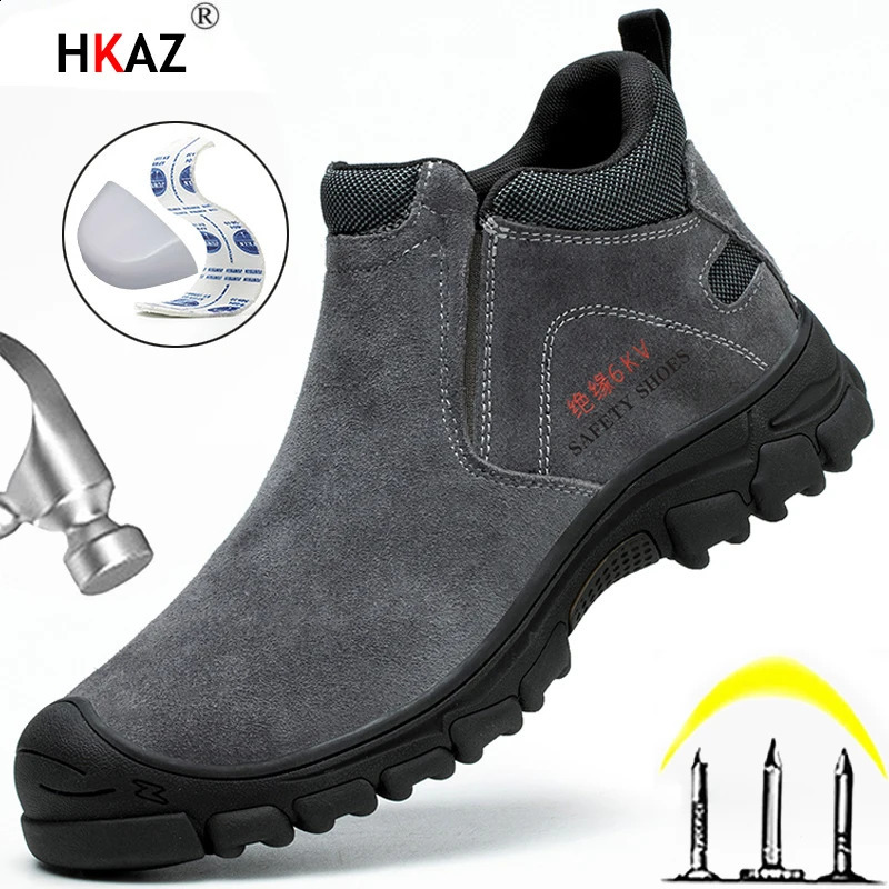 Insulation Men Work Boots Puncture-Proof Safety Shoes Steel Toe Protective Shoes Indestructible Shoes 240830