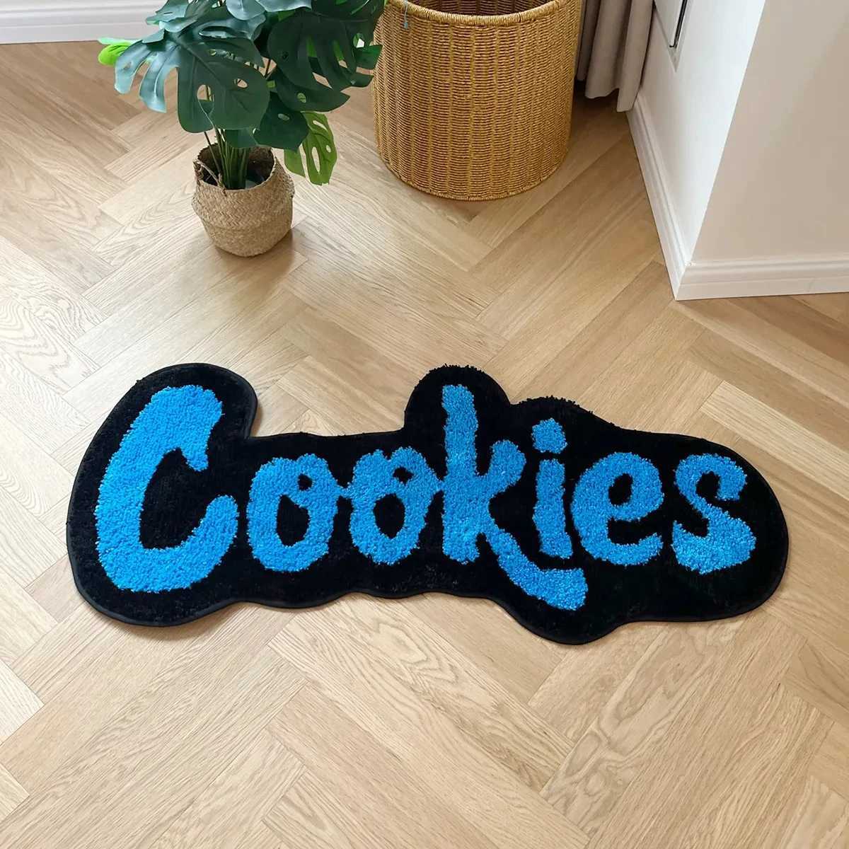 Carpets 100% handmade cookies plush carpets childrens rooms irregularly shaped plush carpets soft plush childrens gifts room decoration T240829