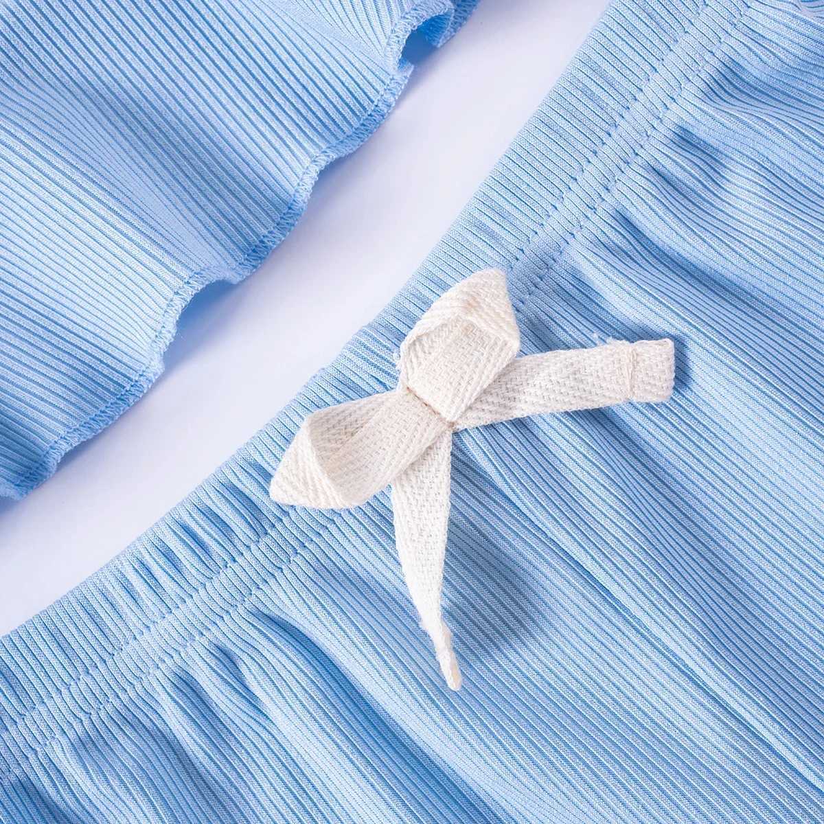 Baby Girl Summer Set 2 Piece Set with Ruffle Edge Sling and Ruffle Edge Shorts Soft Fabric for Going Out Home or Par Wear W250218