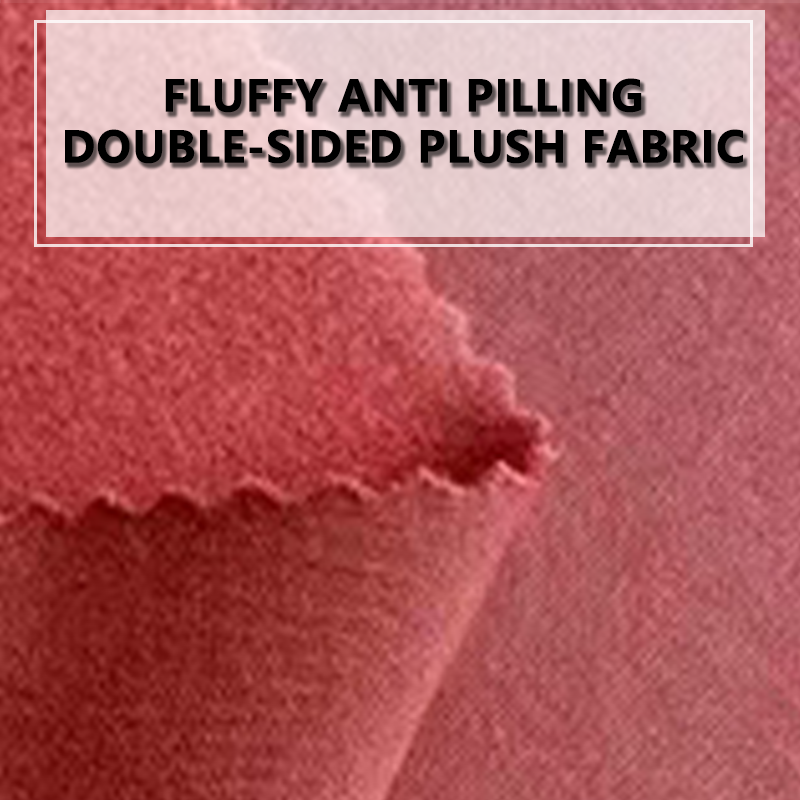 Warm Breathable Double-Faced Soft Fleece Fabric Fluffy Pilling-Resistant Sleepwear New Product