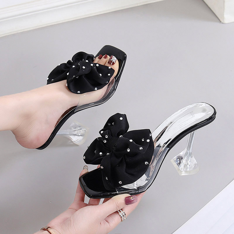 2025 S Fashion Designer Women Shoes Slippers Dia Design New Korean Version Sweet Style High Heel Free Shipping