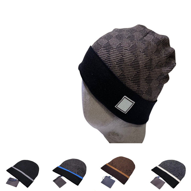 hats beanie hat men hat Luxury knitted hat designer winter hat fashion design knitted hat autumn wool hat letter jacquard warm hat for both men and women designer hat