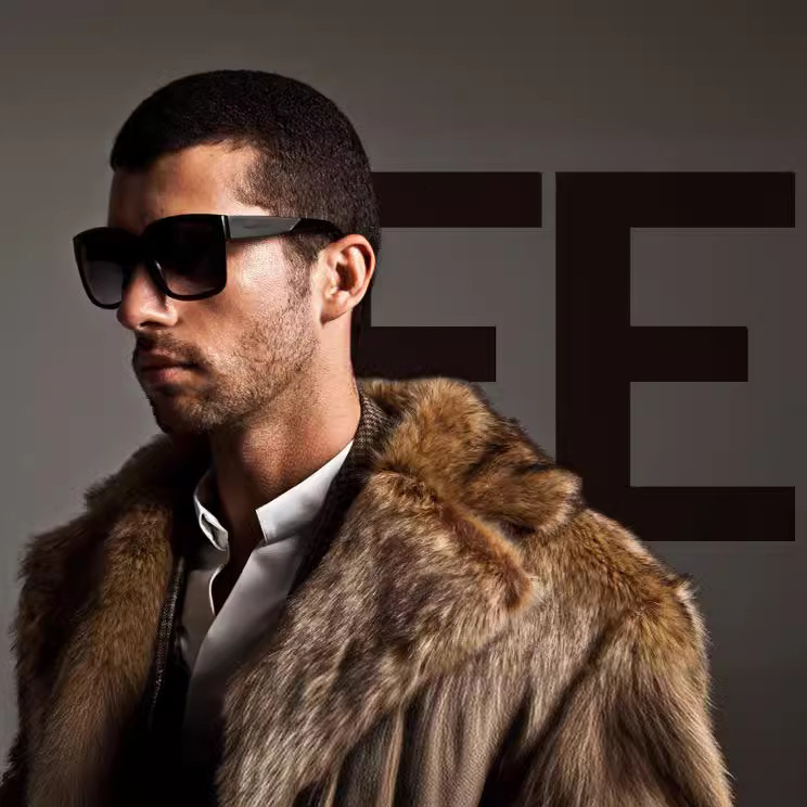 Fur Coat Thickened Warm Long Fur Coat Imitation Fur Coat Mens Long Mink Coat
