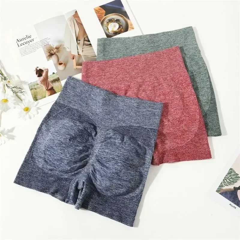 Sexy boots push ups exercise yoga shorts womens seamless spandex running bike short fitness legs high waist womens gym shorts W250326