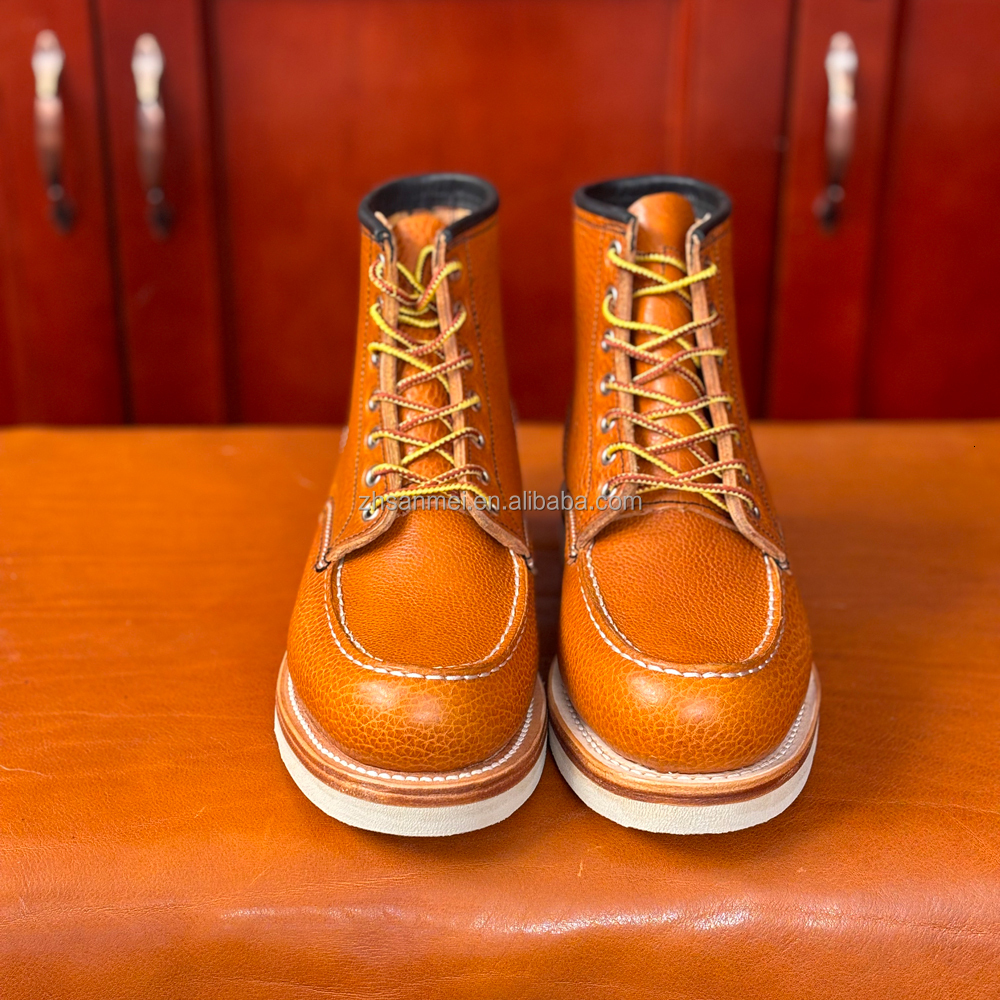 Bison Leather Goodyear Boots - Premium Men's Spring Martin Boots, Genuine 875 Thickness