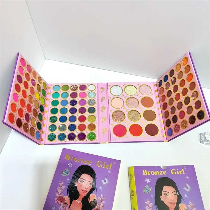 117 Colors 4 Pages Beauty Girl Matte Eyeshadow Palette Book Shimmer Highlight Blush Pigment Professional Makeup For Face Eyes W240830