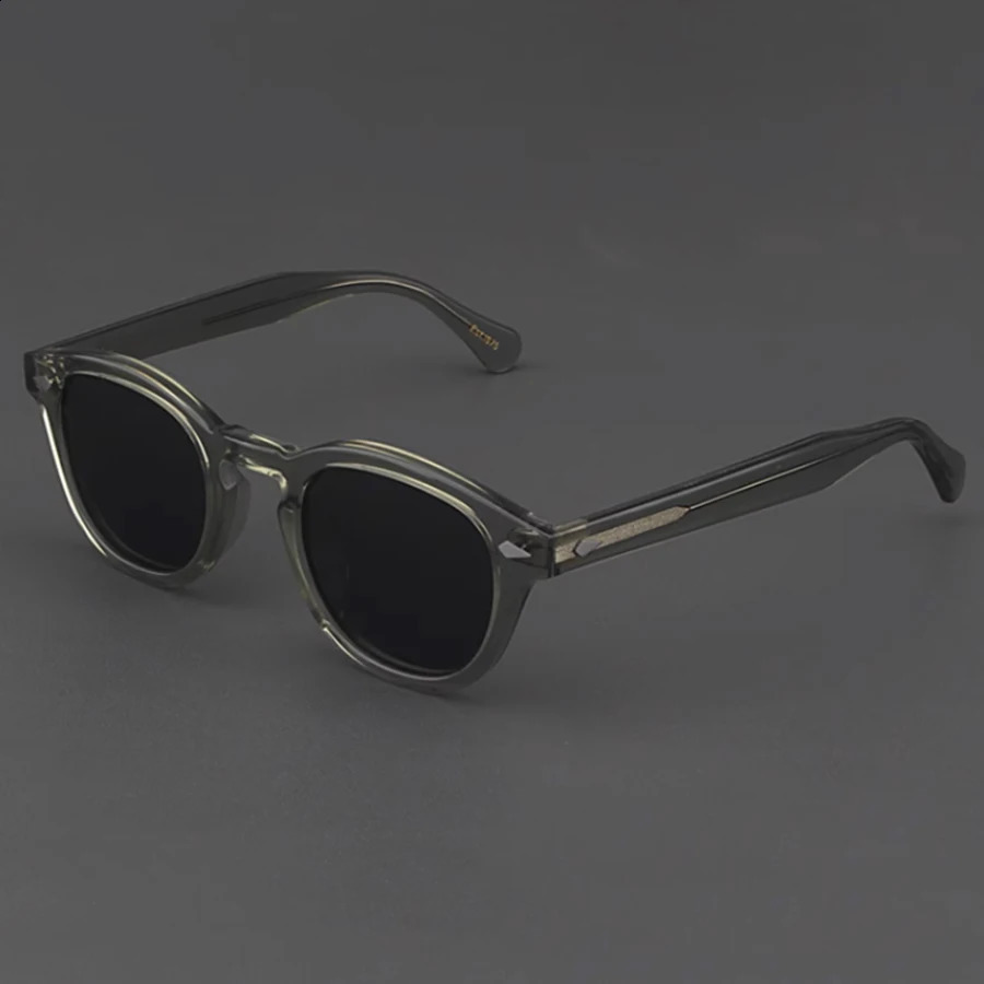 Polarized Sunglasses Mens Johnny Depp Lemtosh Style Sunglasses Retro Round Acetate Frame UV400 Oculos Lens 240829