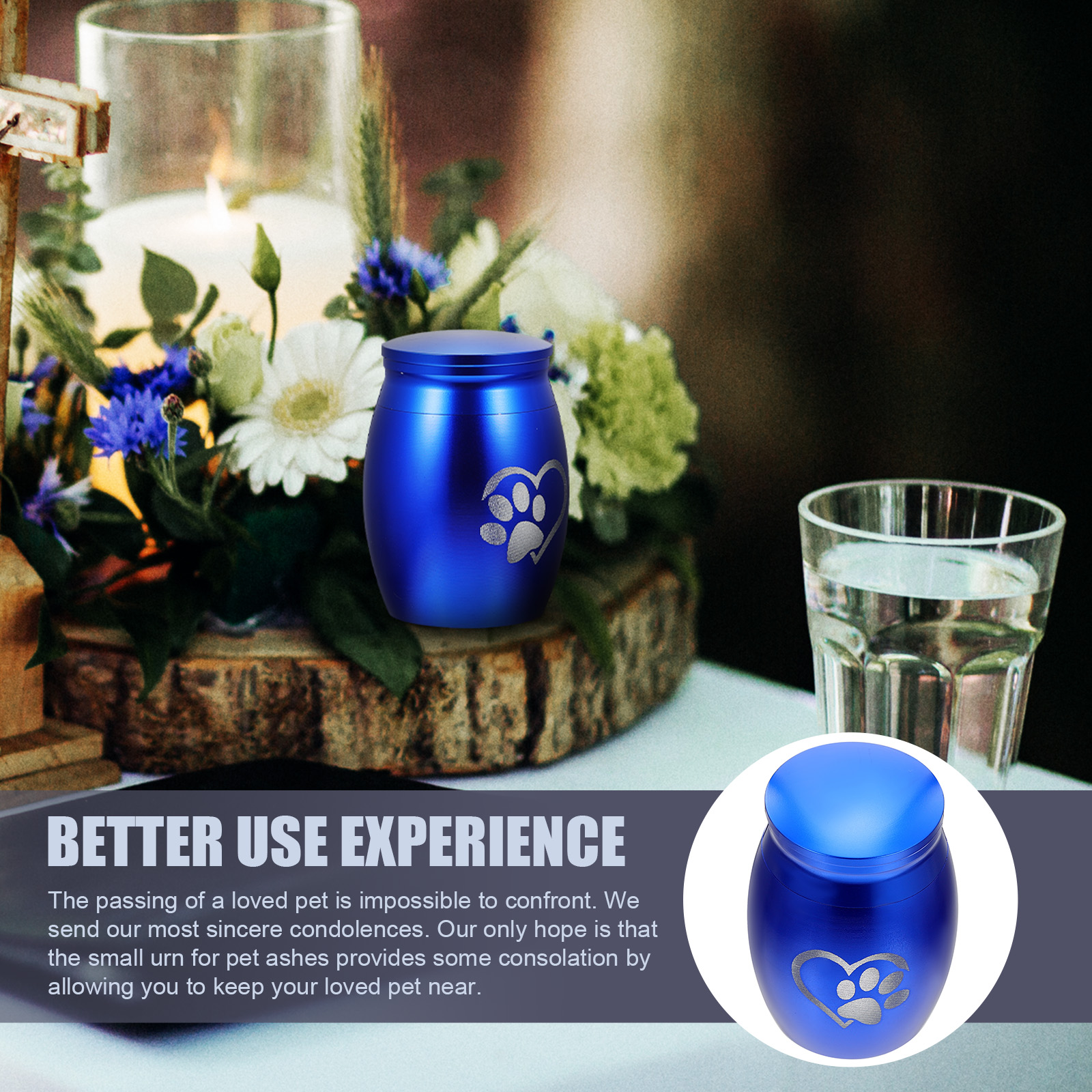 Pet Urn Urns for Dogs Ashes Memorial Gift Cat Seat Seam Storage Ceiling Cargo Net