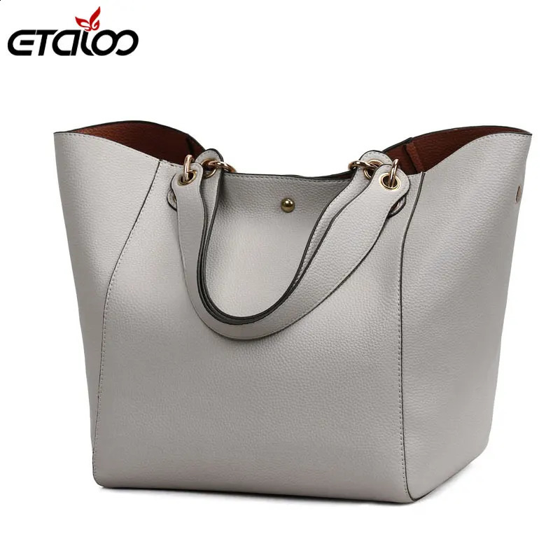 Leather Handbags Big Women Bag Female Bags Trunk Tote Shoulder High Quality Casual Ladies Large Bolsos 2pcsset Fashion Soft 240830