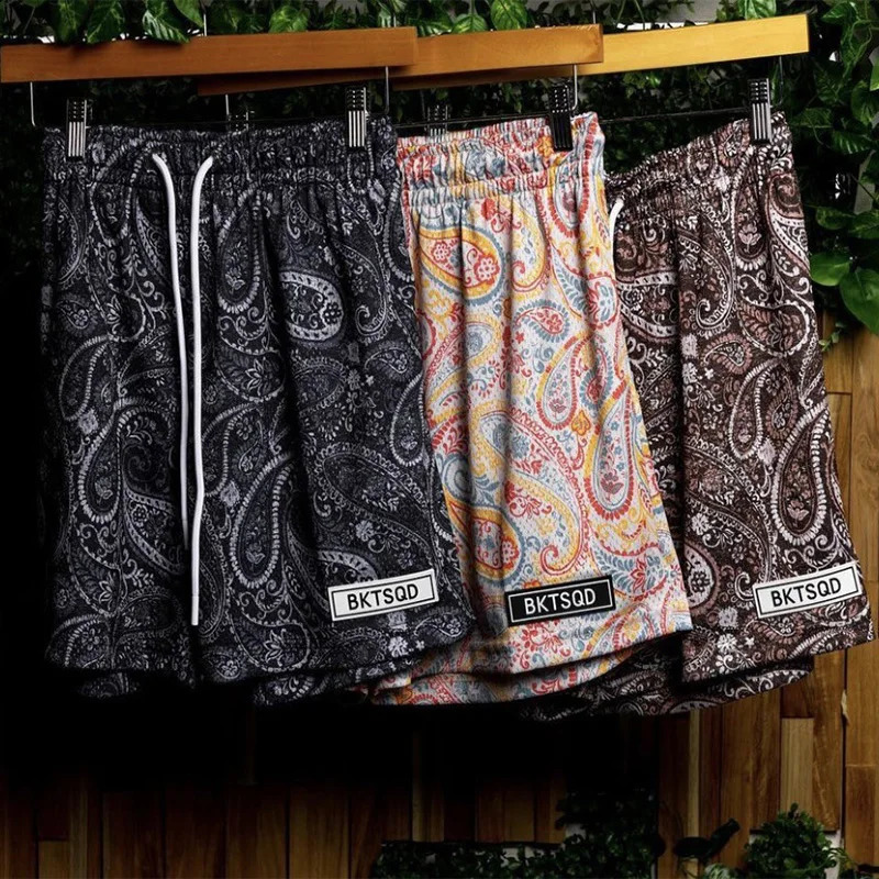 BUCKETSQUAD All over Print Collection Summer Sports Leisure Fashion Shorts Mens and Womens Trendy Beach Fitness Running 240830