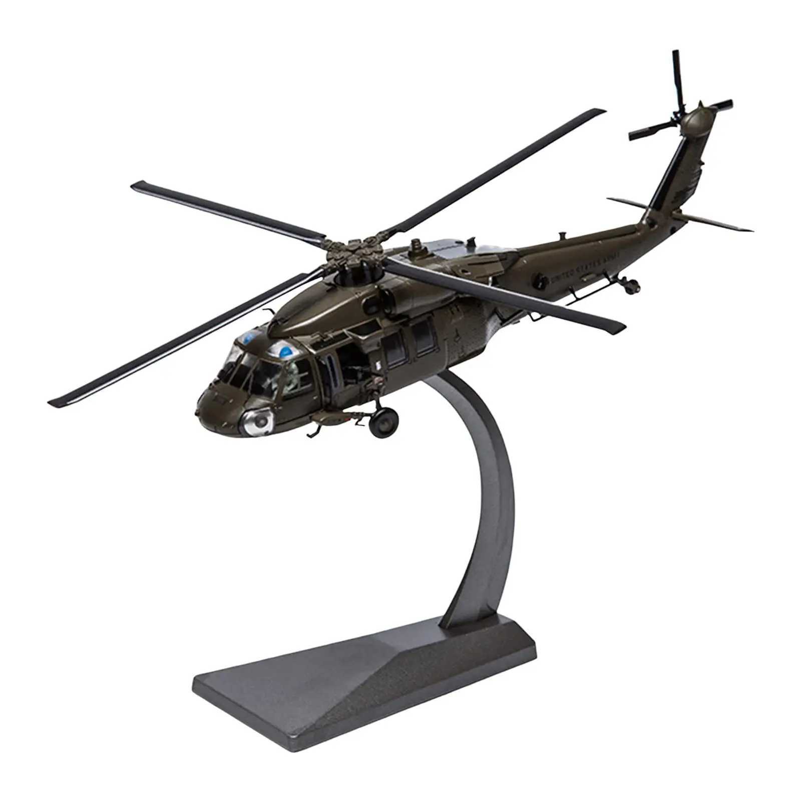 1/72 scale helicopter die-casting model with detachable bracket micro airplane alloy birthday Keeke boy gift Free shipping