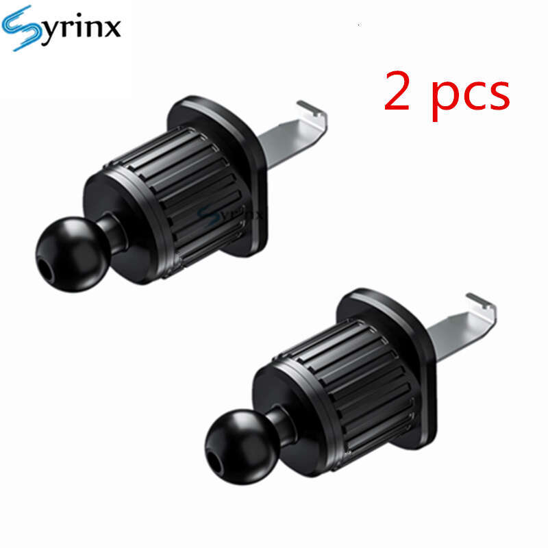 2pcs Vent Clip Mount 17mm Ball Head Base Mobile Phone Holder Car Air Outlet Hook Stand for Cellphone GPS Bracket