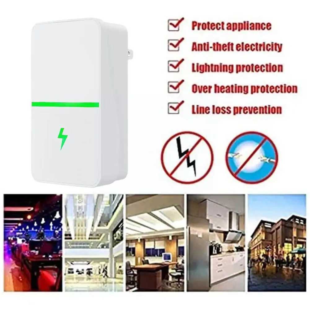 Home Power Energy Power Saving Box Socket Power Stop Adapter UK Energy Equipment EU White Energy Saving Plug US Factor Colo E4R5 M240831