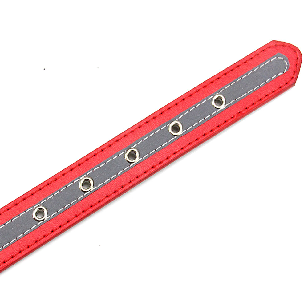 halloween pet PU Leather Reflective Dog Collar with Sturdy Rivets - Safe Nighttime Walking Accessory