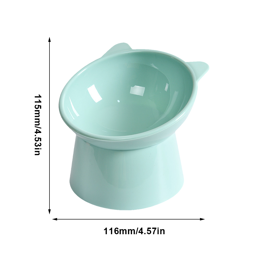 Tilted Cat Food Bowl Elevated Cat Bowl Ergonomic Raised Cat Food Bowl Anti Vomiting Plastic Feeding Bowl for Cats Dogs