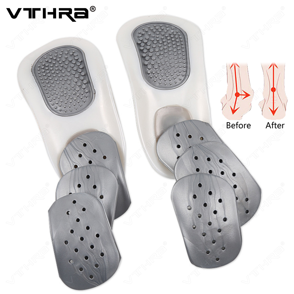 Heel Cushion Inserts for Shoes Women Man Heel Pad for Bone Spurs Pain Relief Protector PVC Orthopedic Plantar Fasciitis Insoles