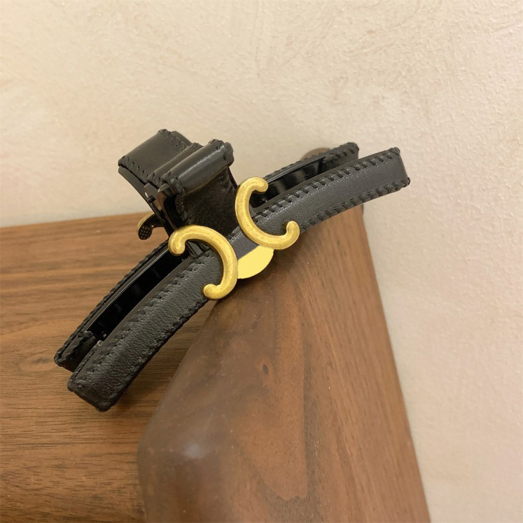 Gorgeous French Hair Clips Designer Brand HairJewelry New Women Elegant Style Shark Hair Clip Large Size High Quality Alloy Barrettes