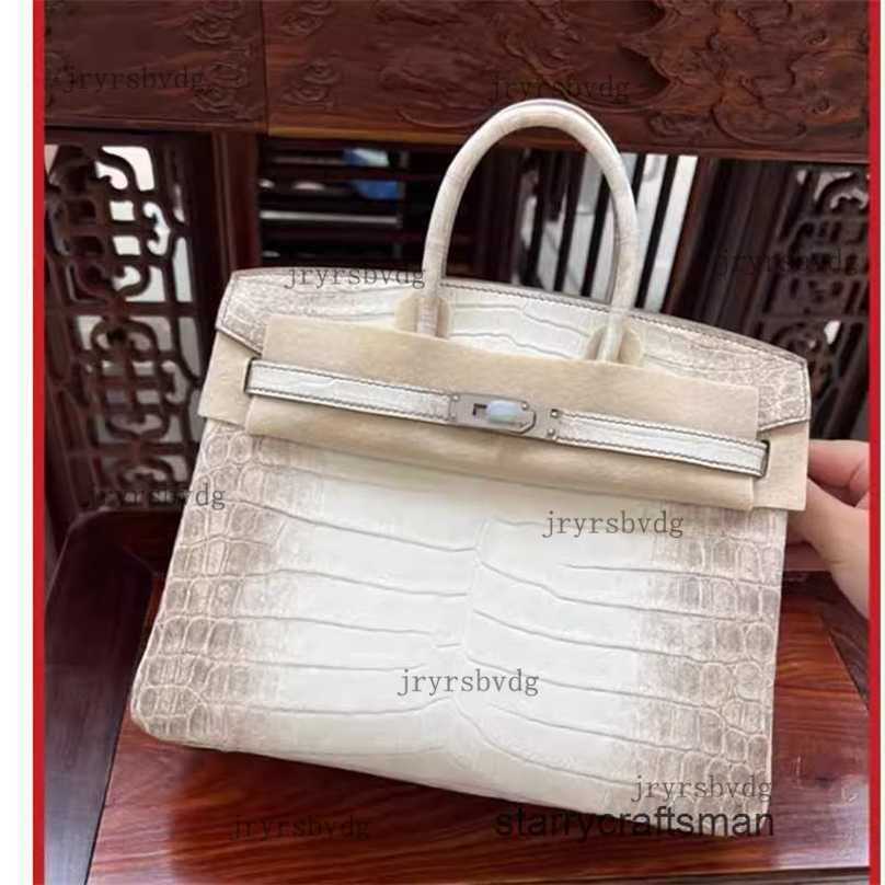 Tote Bags Designer Himalaya Crocodile Handbags color bag crocodile skin womens bag genuine leather handbag bag 30cm handmade wax thread WN-W0PS