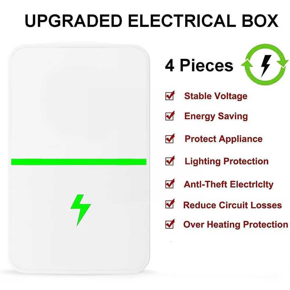 Home Power Energy Power Saving Box Socket Power Stop Adapter UK Energy Equipment EU White Energy Saving Plug US Factor Colo E4R5 M240831