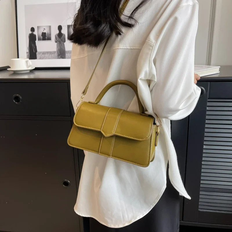 Women's Vintage Leather Saddle Crossbody Shoulder Bag, PU Leather, Hot Small Handbag For Ladies