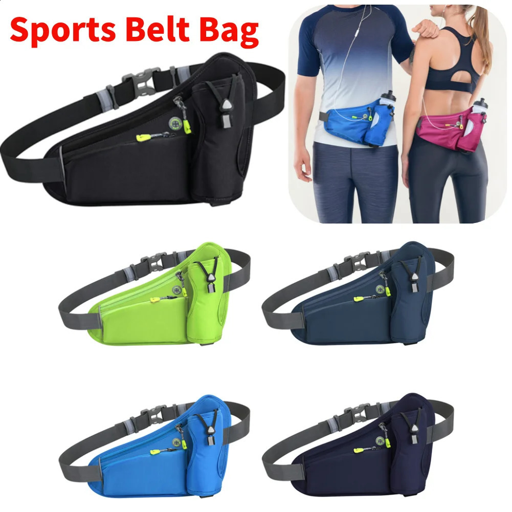 Sport Waist Pack Large Capacity Hydration Belt Multifunction Water Bottle Holder Bag Waterproof for Running Cycling 240830Z