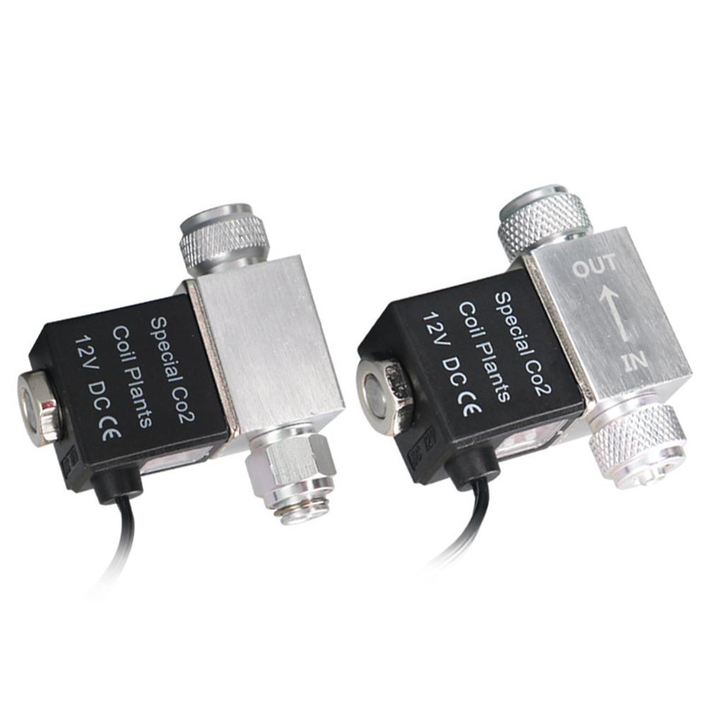 Aquarium Co2 Solenoid Valve Regulator Waterproof Low Temperature Fish Tank Electric Magnetic Valve