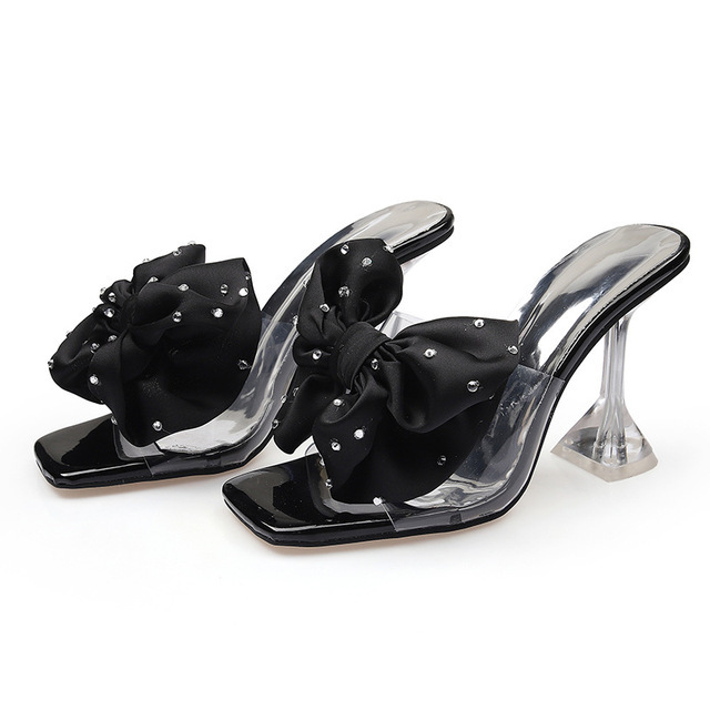 2025 S Fashion Designer Women Shoes Slippers Dia Design New Korean Version Sweet Style High Heel Free Shipping