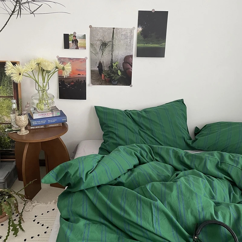 100% cotton duvet cover 220x240 large Nordic hammock linen 240830