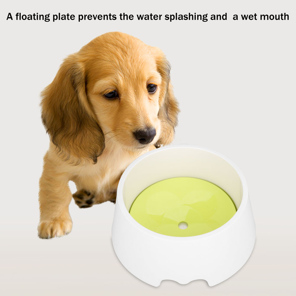 No Wet Mouth Splash Proof Pet Water Bowl For Cat Dog Food Dish Feeder
