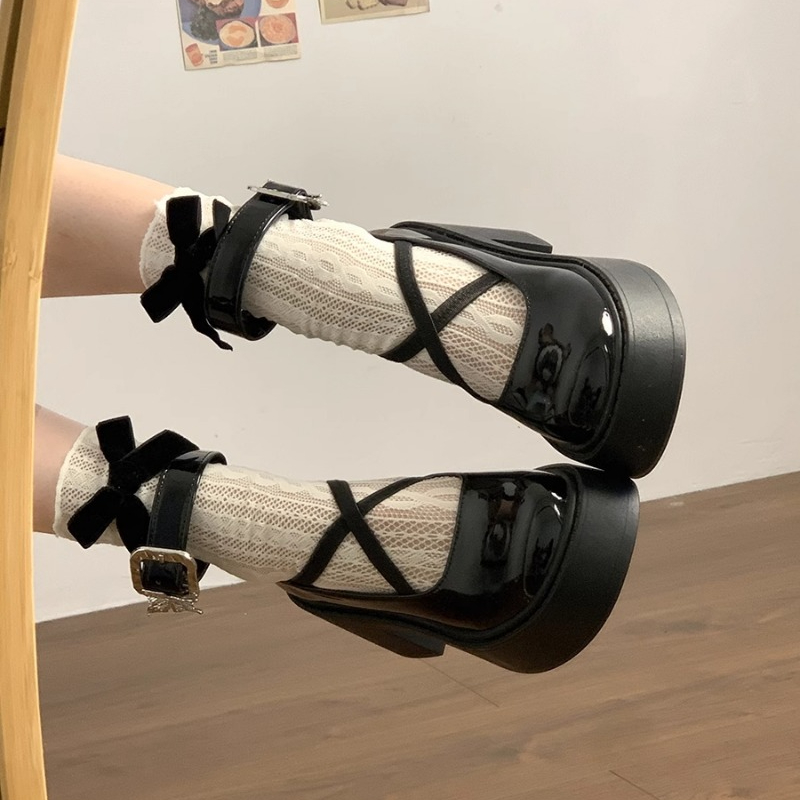 2025 new for Shoes Women Fashion Buckle Women's Pumps Autumn Mary Jane Round Toe Shallow High Heel Pump Female Dress Chunky Heels S df2f 's 