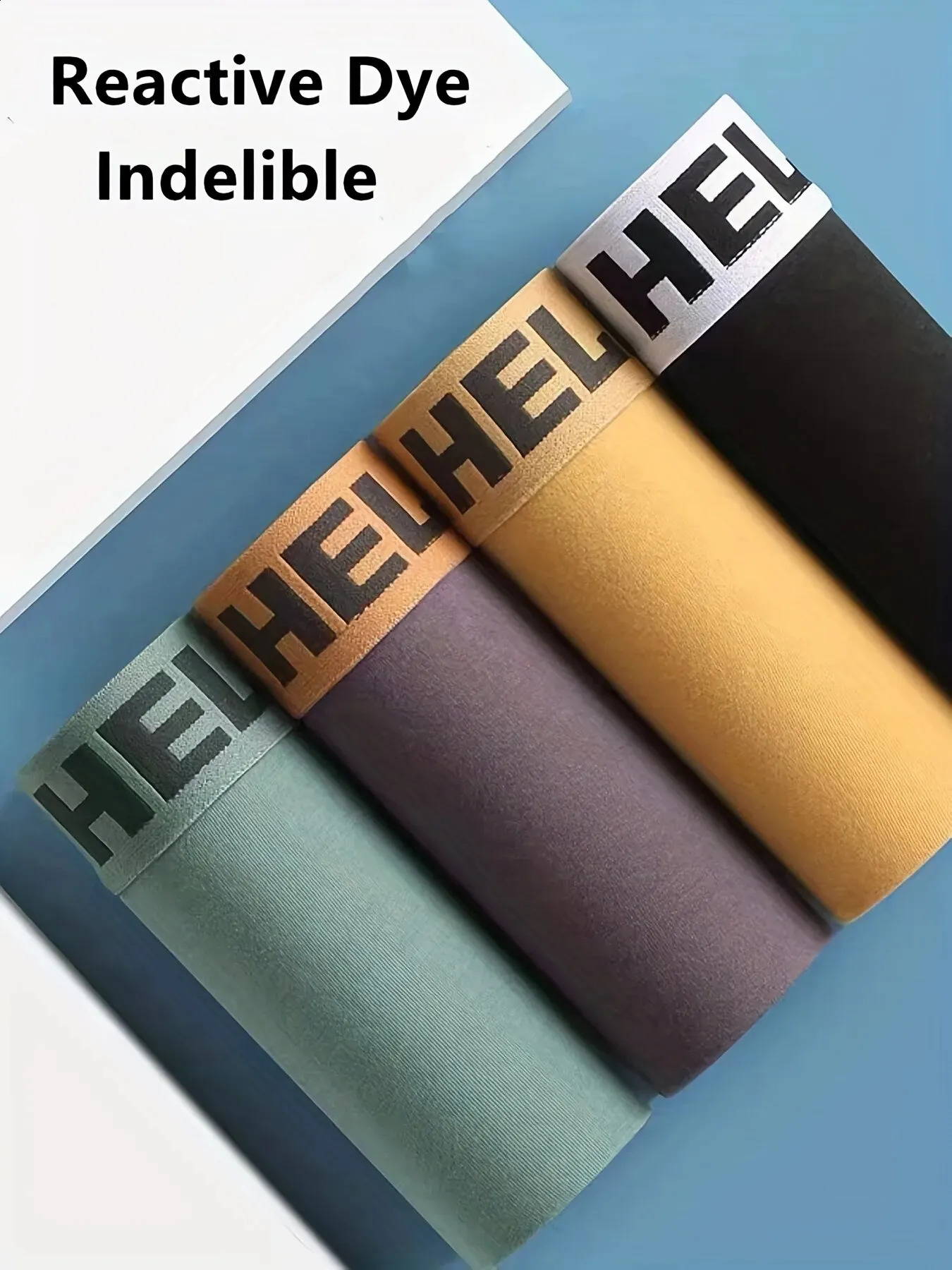 5pcs Mens Underwear Breathable Comfy Quick Drying Stretchy Boxer Trunks Sexy Underpants Trendy Panties 240830