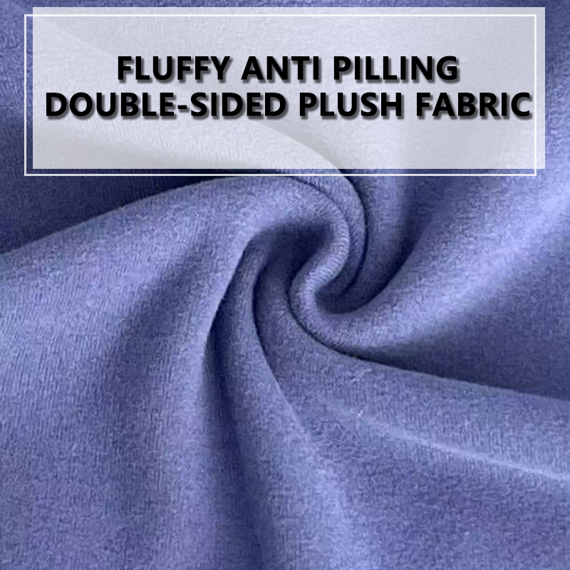 Premium Double-Sided Fleece Material with Low Pilling Ideal for Comfortable Sleepwear