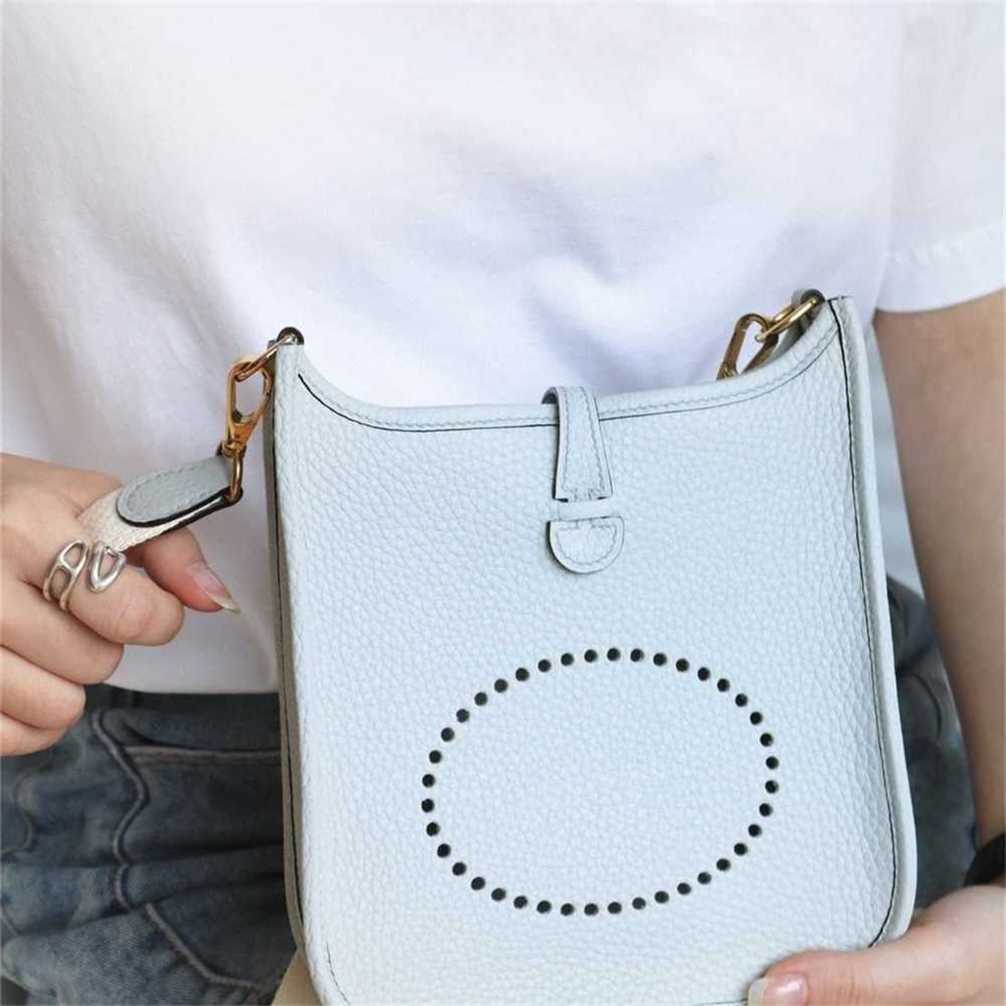 designer bag Tote genuine leather New Handmade Wax Thread Evelyn Mini Genuine Leather Handsewn Small Single Shoulder Handheld Womens Versatile