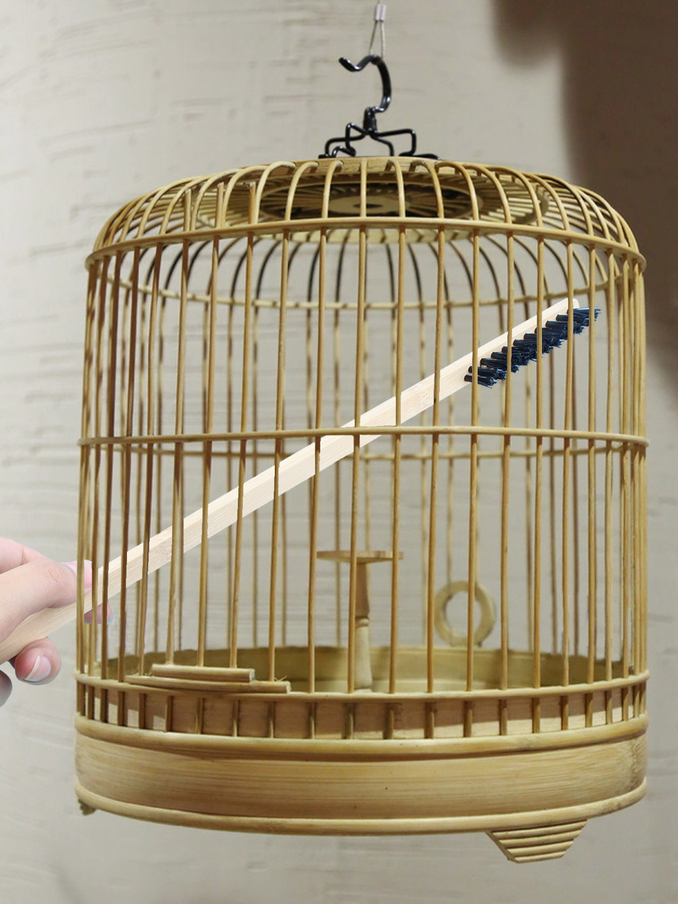 Pet-Cage Cleaning Brush Parrot Thrush Bird Cage Cleaning Brush Rabbit Cage Guinea Pig Cage Cleaning Brush Pet Accessories